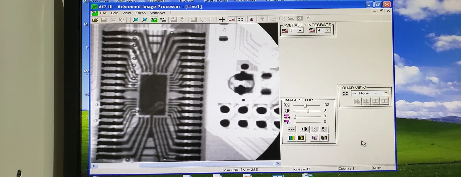 VJ Electronix BGA Xray New Tube 870hrs X-1500 X-RAY INSPECTION SYSTEM smt inspection view 2