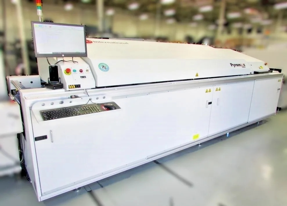 BTU Reflow Oven Pyramax 100A Lead Free LOW Hours Excellent Reflow 8Zone YR Reflow Ovens