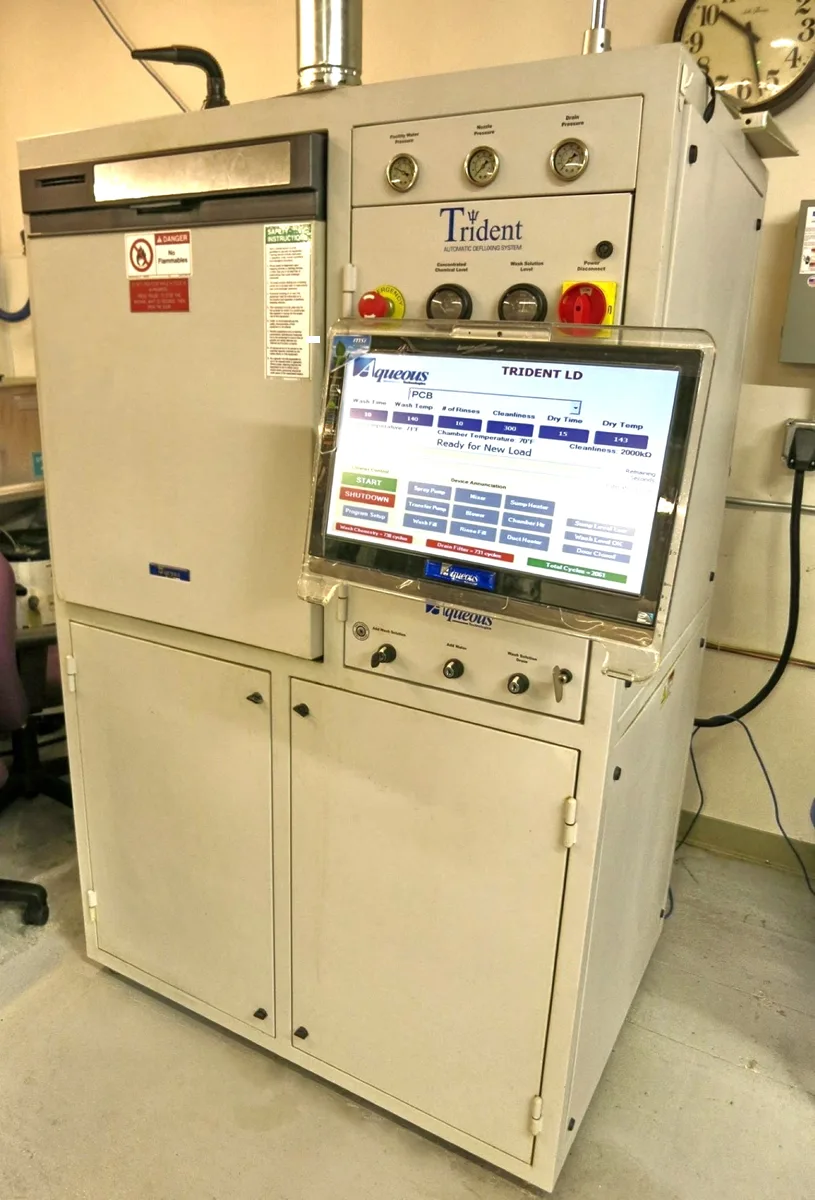 Aqueous Technologies Trident III ZD Batch Cleaners / PCB Cleaning