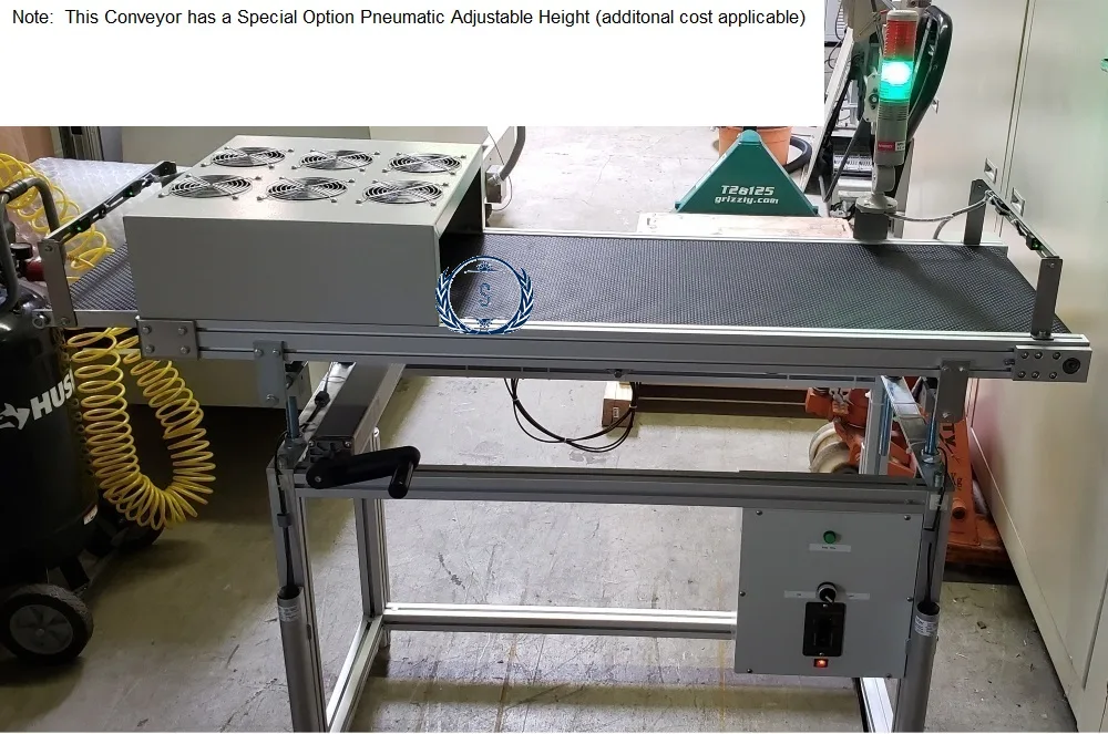 SMT Devices Reflow Oven Exit Conveyor with Cooling Fans PCB Conveyors